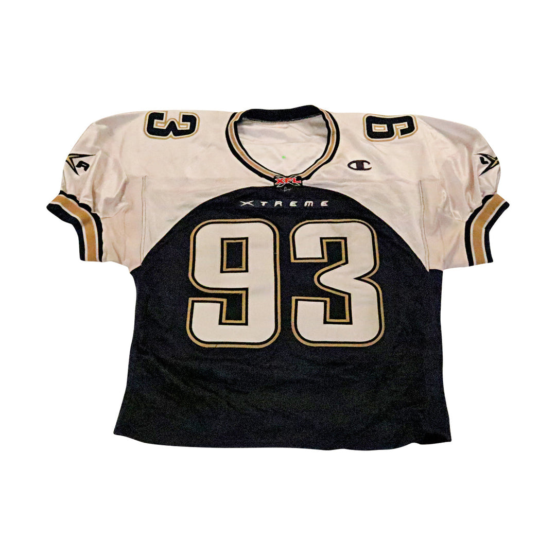 Curtis Eason LA Xtreme 2001 Game Used Home Jersey Size 52 Short