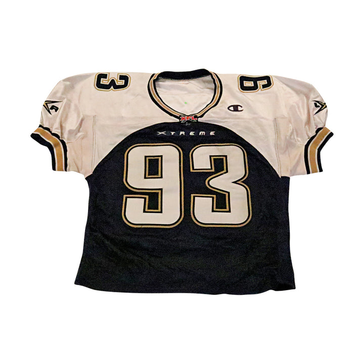Curtis Eason LA Xtreme 2001 Game Used Home Jersey Size 52 Short
