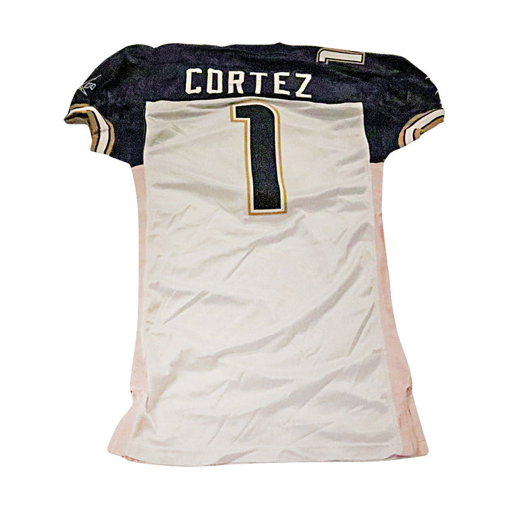 Jose Cortez LA Xtreme 2001 #1 Game Used Away Jersey Size 44 +2