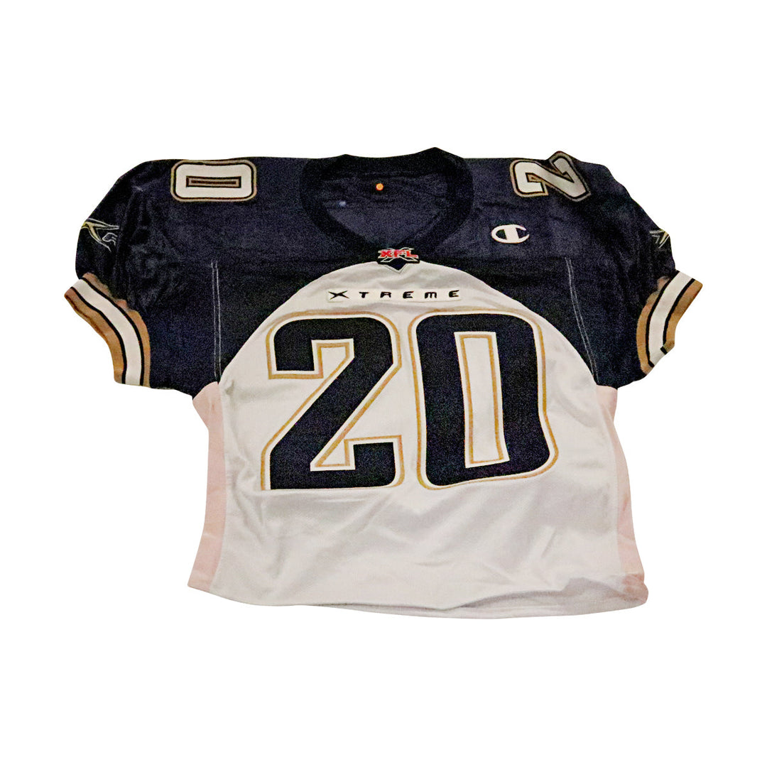 Jeff Russell LA Xtreme 2001 Game Used Away Jersey Size 48 Short