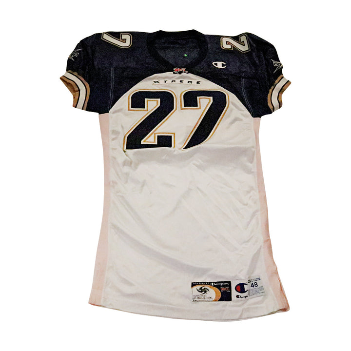 Eric Johnson LA Xtreme 2001 Game Used Away Jersey Size 48 +2