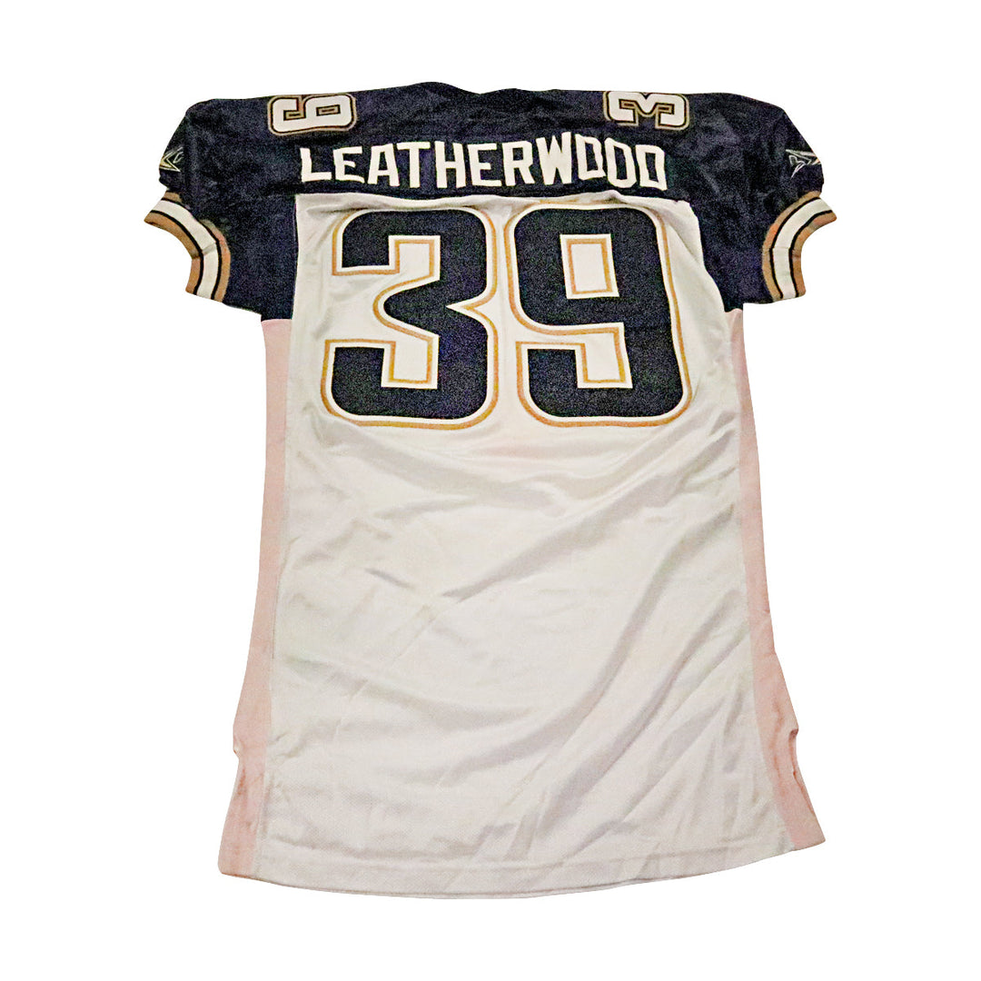 Frank Leatherwood LA Xtreme 2001 Game Used Away Jersey Size 48 +2