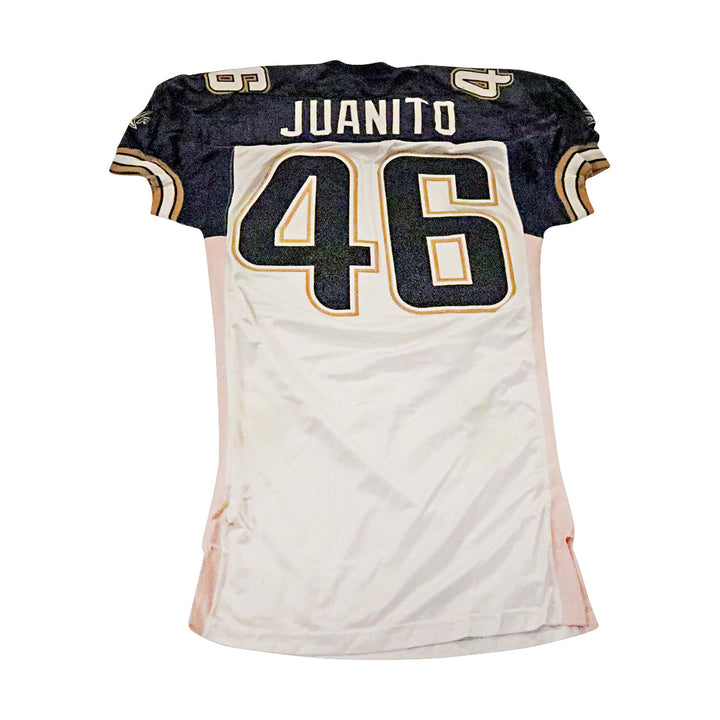 Juan Long "JUANITO" LA Xtreme 2001 Game Used Away Jersey Size 48 +2