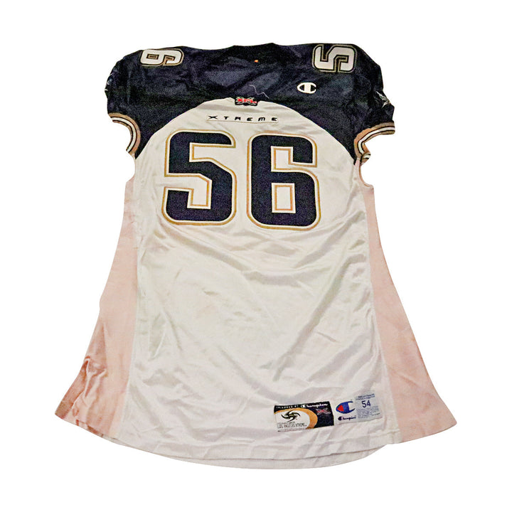 Jonathan Himebauch LA Xtreme 2001 Game Used Away Jersey Size 54 +2