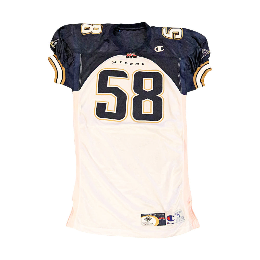 LA Xtreme 2001 #58 Team Issued Away Jersey Size 52 +2