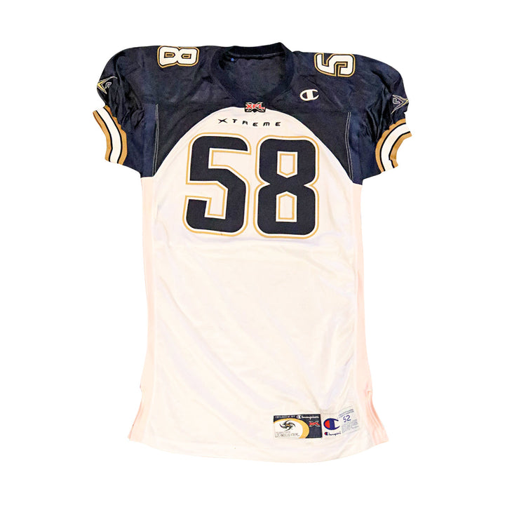LA Xtreme 2001 #58 Team Issued Away Jersey Size 52 +2