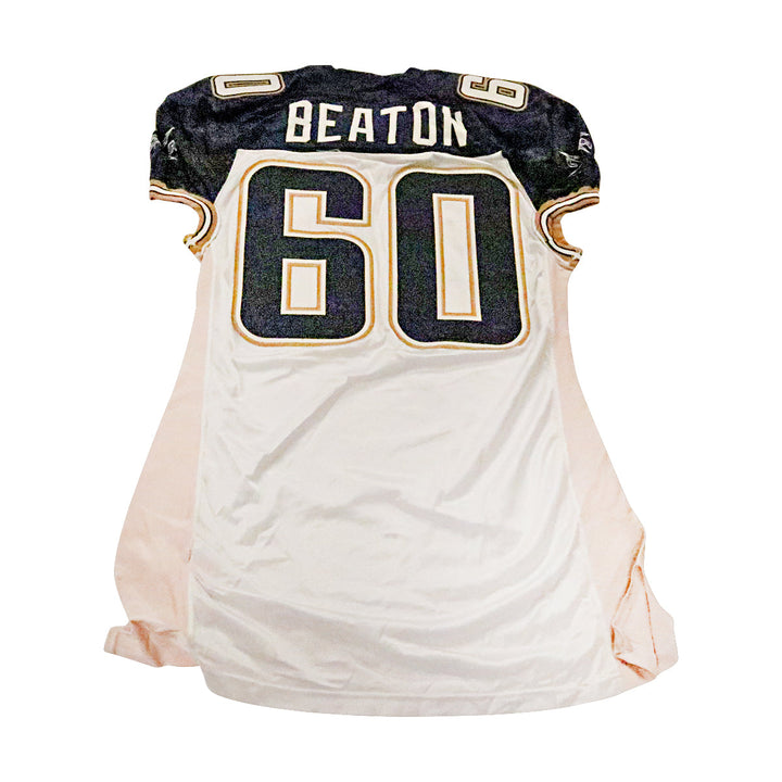 Bruce Beaton LA Xtreme 2001 Game Used Away Jersey Size 52 +2