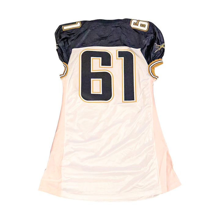 LA Xtreme 2001 #61 Team Issued Away Jersey Size 52 +2 Linemen Cut