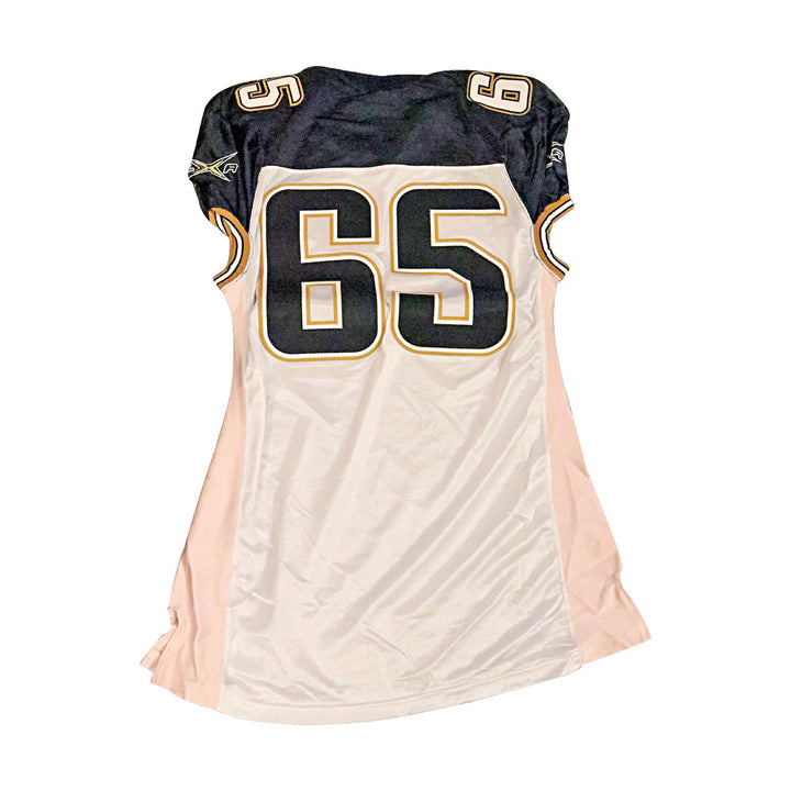 LA Xtreme 2001 #65 Team Issued Away Jersey Size 54 +2 Linemen Cut