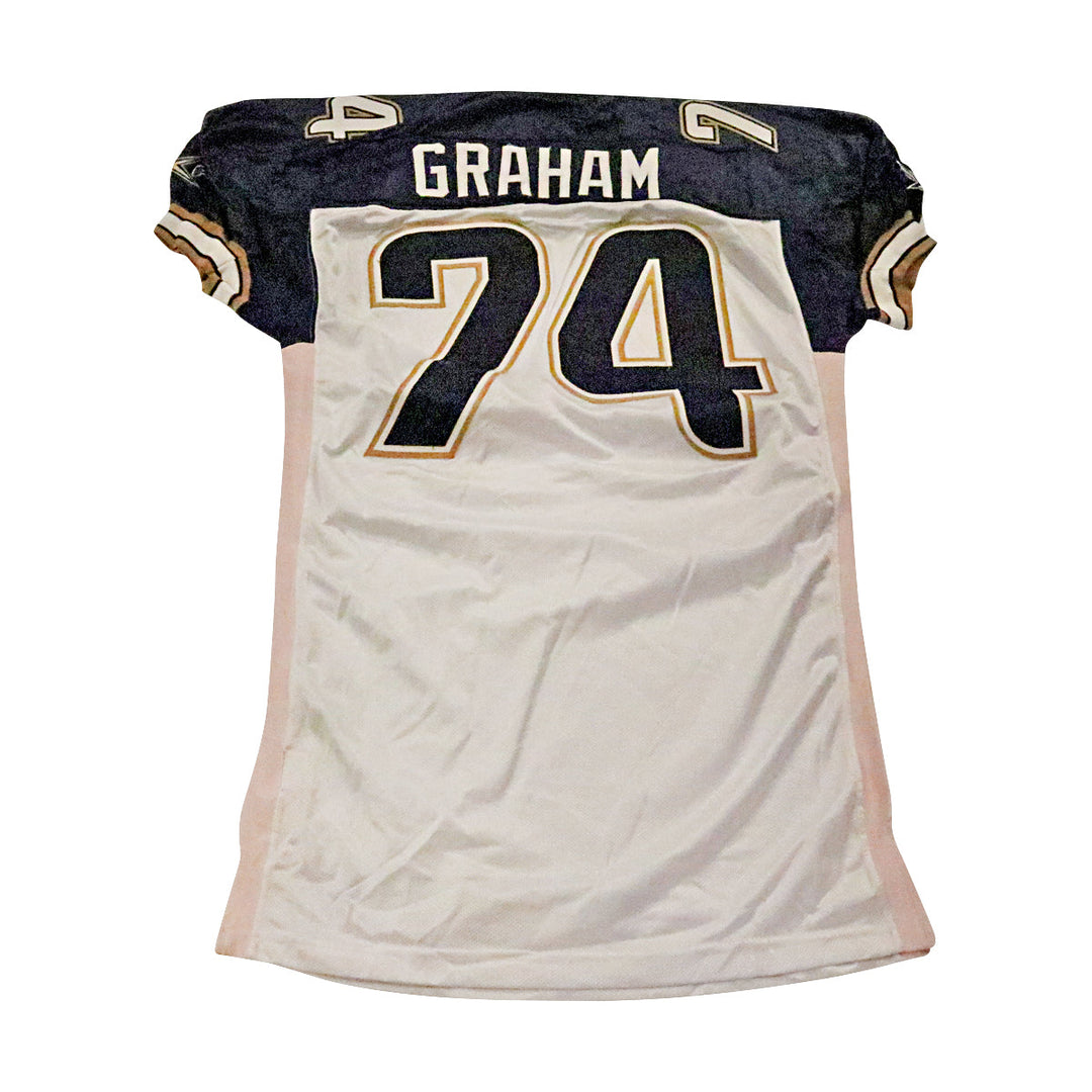 Derrick Graham LA Xtreme 2001 Game Used Away Jersey Size 52 +2