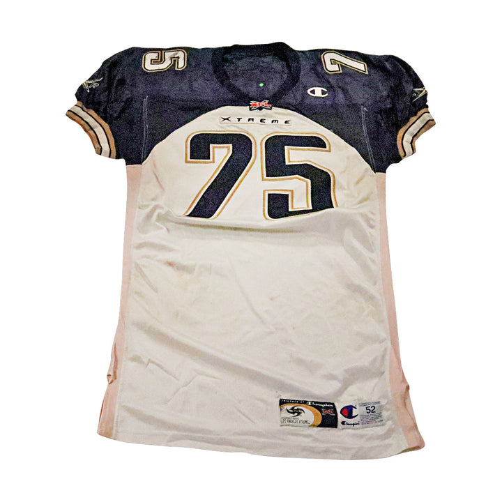 Matt Keneley LA Xtreme 2001 Game Used Away Jersey Size 52 +2
