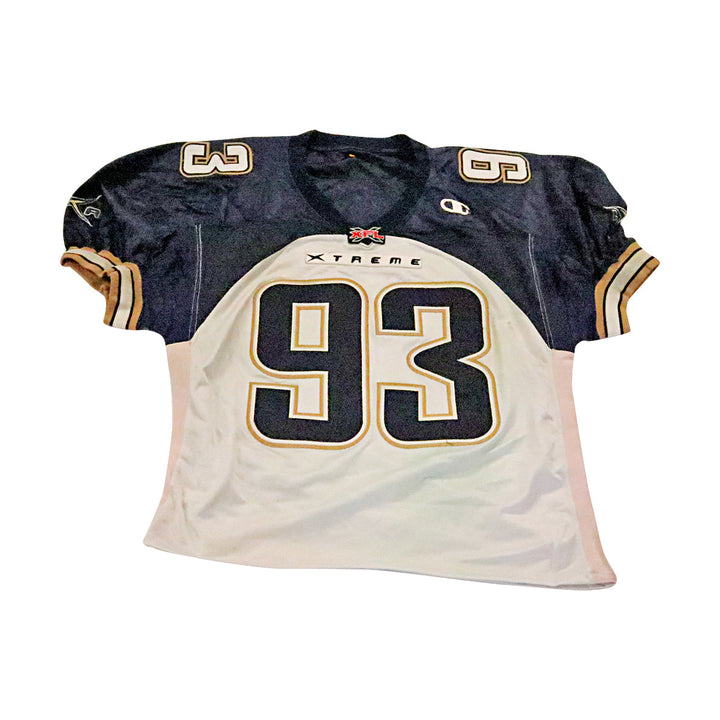 Curtis Eason LA Xtreme 2001 Game Used Away Jersey Size 52 Short