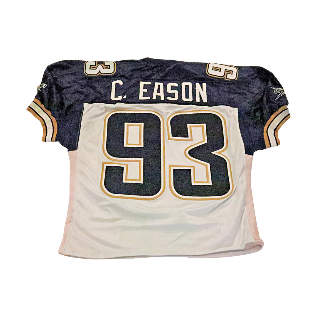 Curtis Eason LA Xtreme 2001 Game Used Away Jersey Size 52 Short
