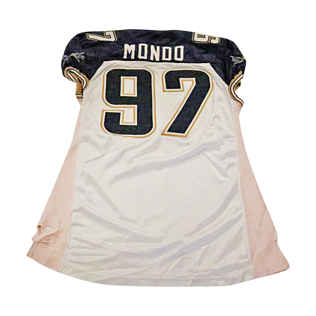Ramondo Stallings LA Xtreme 2001 Game Used Away Jersey Size 56 +2 Linemen Cut