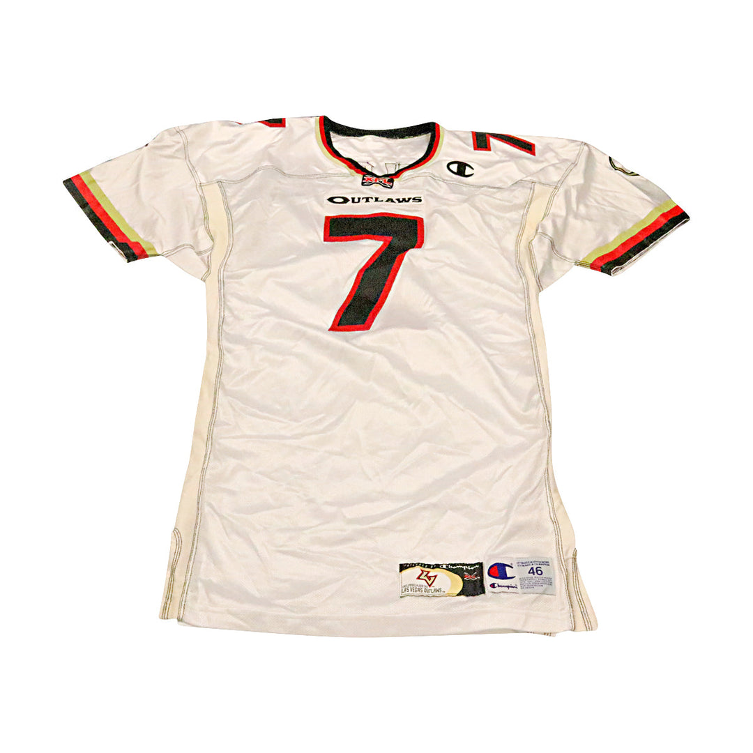 Corey Nelson Las Vegas Outlaws 2001 Game Used Away Jersey Size 46 +2