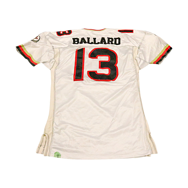 Jim Ballard Las Vegas Outlaws 2001 Game Used Away Jersey Size 48 +2