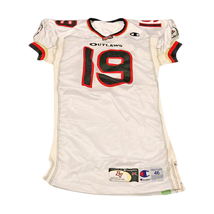 Las Vegas Outlaws 2001 #19 Team Issued Away Jersey Size 46 +2