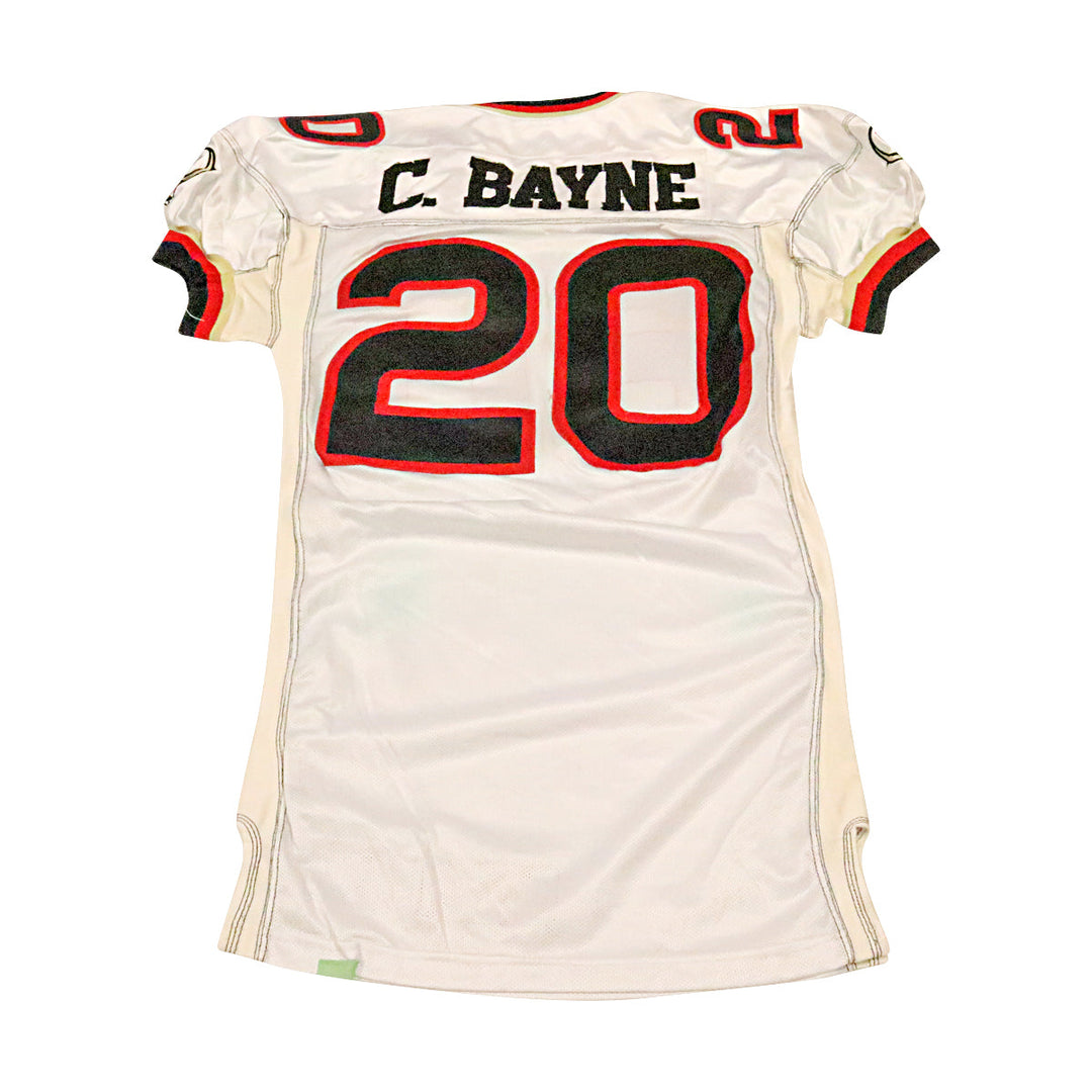 Chris Bayne Las Vegas Outlaws 2001 Game Used Away Jersey Size 46 +2