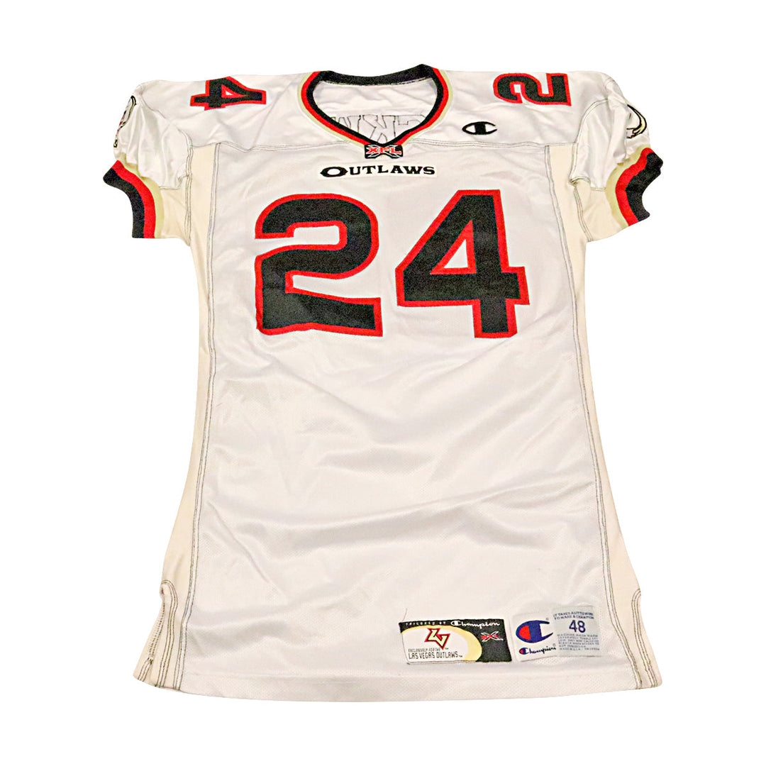 Kory Blackwell Las Vegas Outlaws 2001 Game Used Away Jersey Size 48 +2