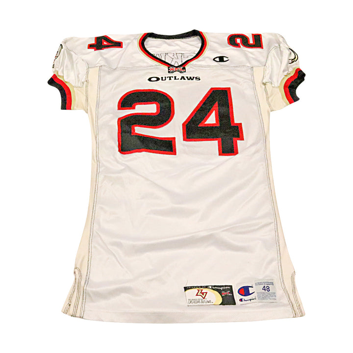 Kory Blackwell Las Vegas Outlaws 2001 Game Used Away Jersey Size 48 +2