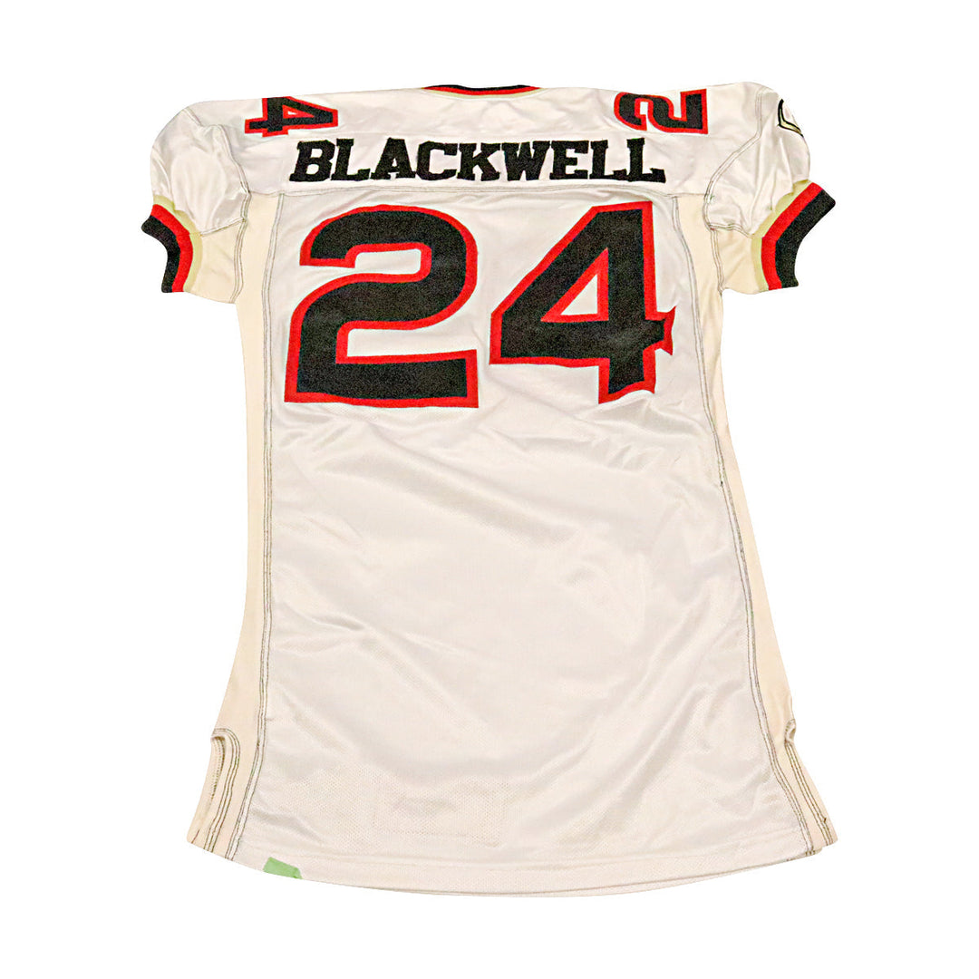 Kory Blackwell Las Vegas Outlaws 2001 Game Used Away Jersey Size 48 +2