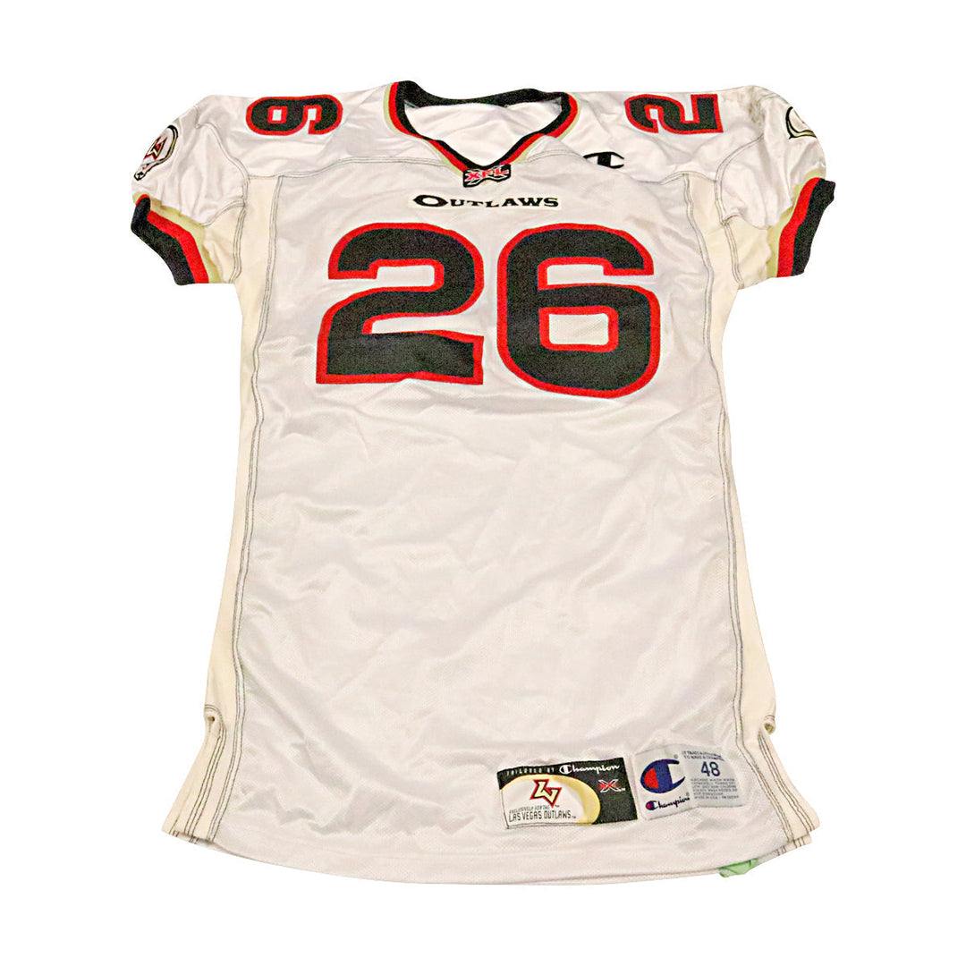 Las Vegas Outlaws 2001 #26 Team Issued Away Jersey #26 Size 48 +2