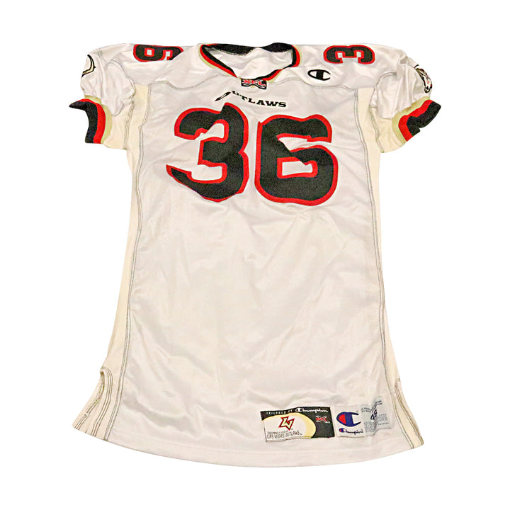 Las Vegas Outlaws 2001 #36 Team Issued Away Jersey Size 48 +2
