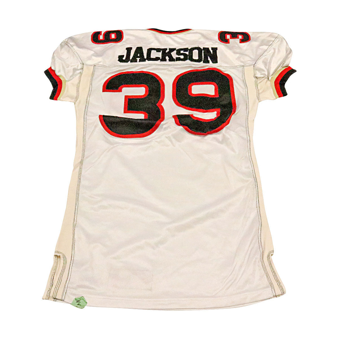 Jonathan Jackson Las Vegas Outlaws 2001 Game Used Away Jersey Size 50 +2