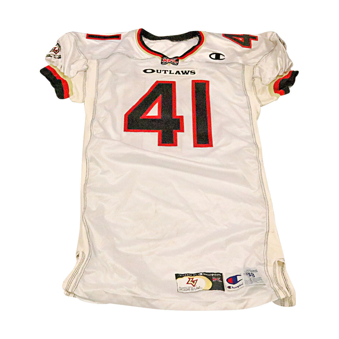 Las Vegas Outlaws 2001 #41 Team Issued Away Jersey Size 48 +2
