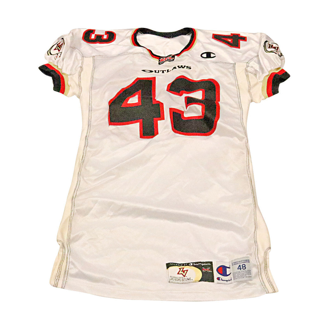 Las Vegas Outlaws 2001 #43 Team Issued Away Jersey Size 48 +2