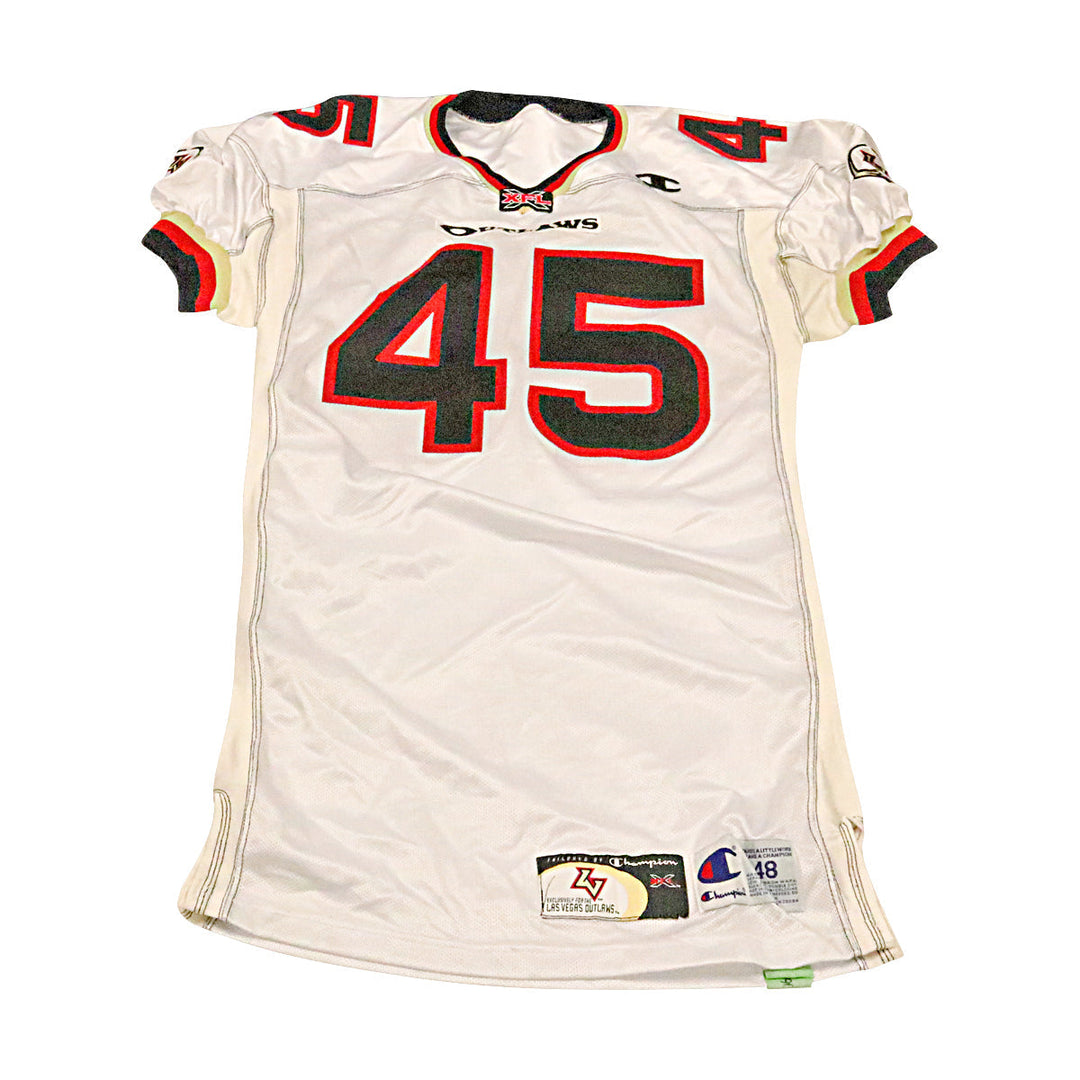 Las Vegas Outlaws 2001 #45 Team Issued Away Jersey Size 48 +2