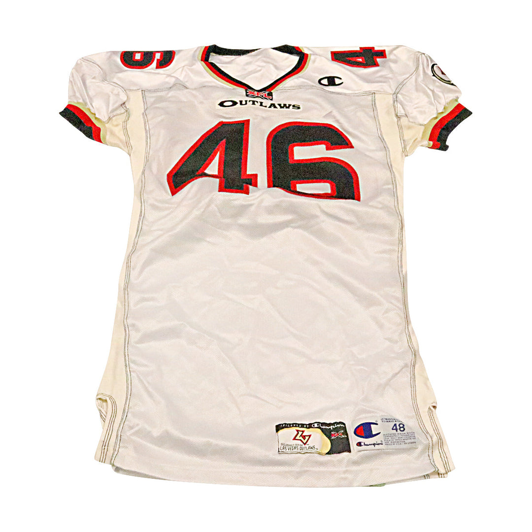 Las Vegas Outlaws 2001 #46 Team Issued Away Jersey Size 48 +2