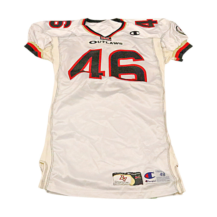 Las Vegas Outlaws 2001 #46 Team Issued Away Jersey Size 48 +2