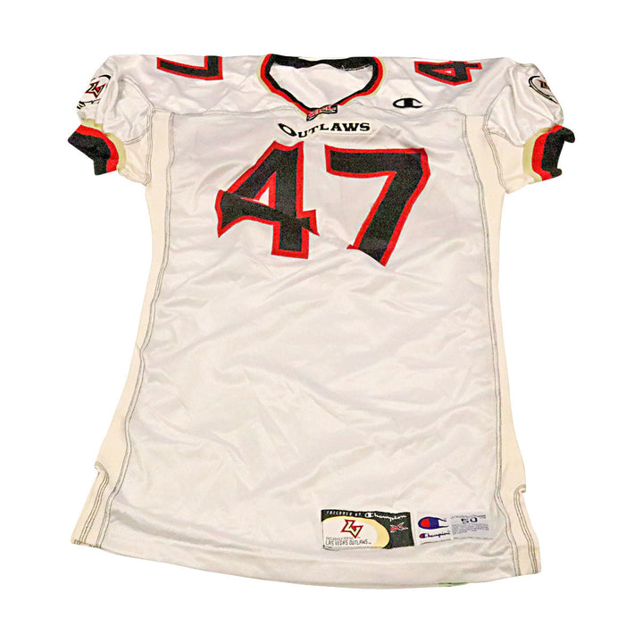 Las Vegas Outlaws 2001 #47 Team Issued Away Jersey Size 50 +2