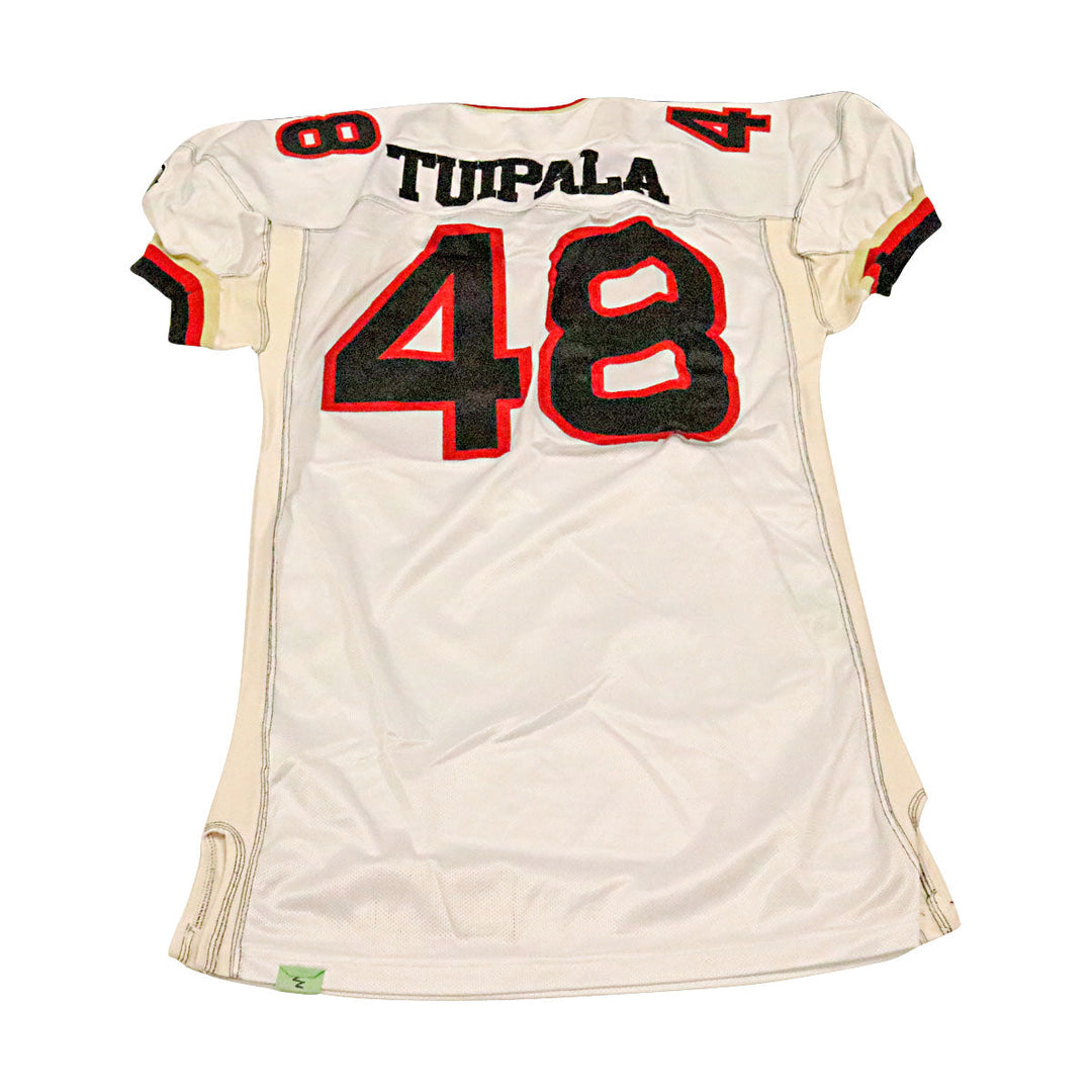Joe Tuipala Las Vegas Outlaws 2001 Game Used Away Jersey Size 52 +2