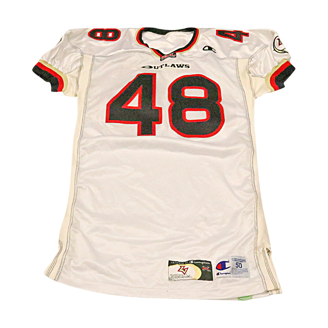 Las Vegas Outlaws 2001 #48 Team Issued Away Jersey Size 50 +2