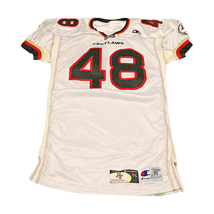 Las Vegas Outlaws 2001 #48 Team Issued Away Jersey Size 50 +2