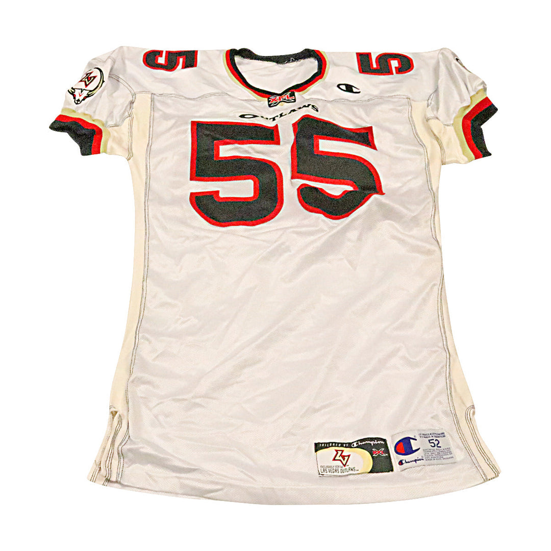 Las Vegas Outlaws 2001 #55 Team Issued Away Jersey Size 52 +2