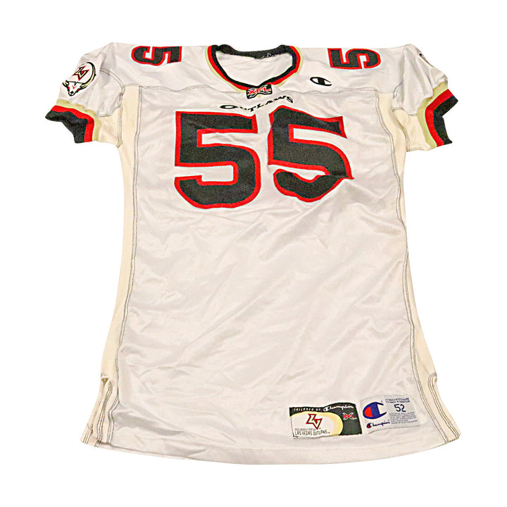 Las Vegas Outlaws 2001 #55 Team Issued Away Jersey Size 52 +2