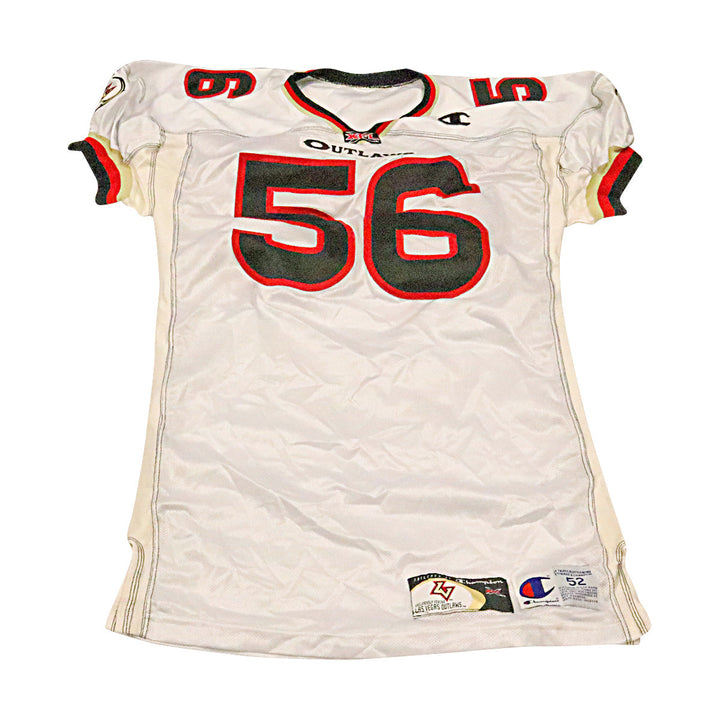 Las Vegas Outlaws 2001 #56 Team Issued Away Jersey Size 52 +2