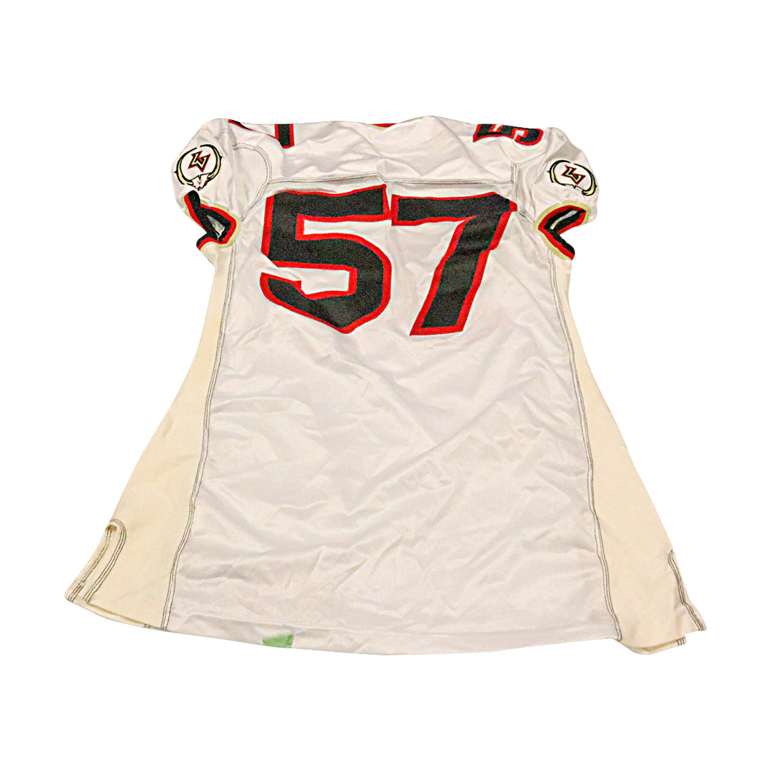 Las Vegas Outlaws 2001 #57 Team Issued Away Jersey Size 54 +2 Linemen Cut
