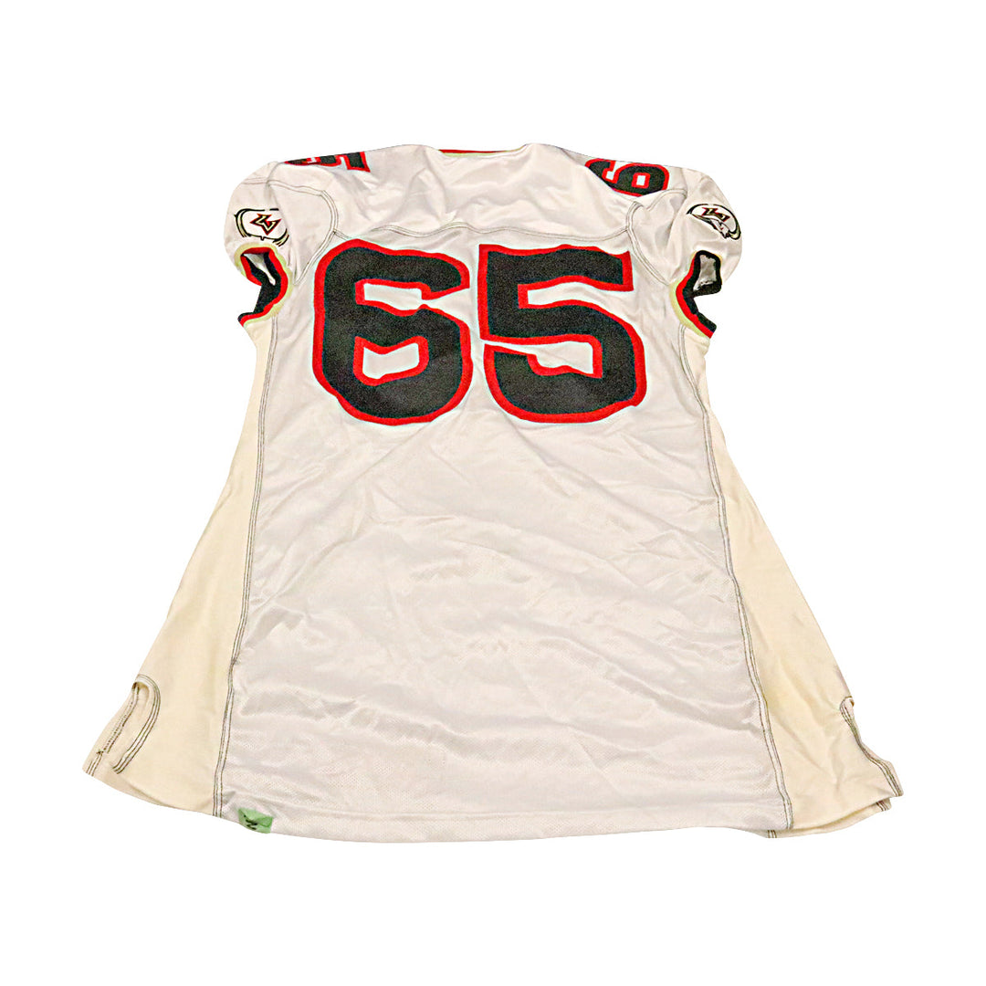 Las Vegas Outlaws 2001 #65 Team Issued Away Jersey Size 54 +2 Linemen Cut