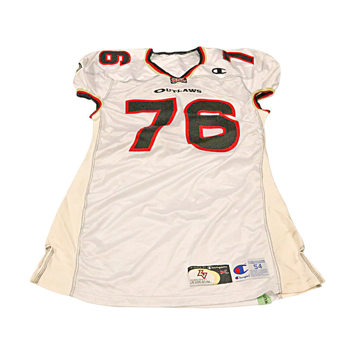 Las Vegas Outlaws 2001 #76 Team Issued Away Jersey Size 54 +2 Linemen Cut