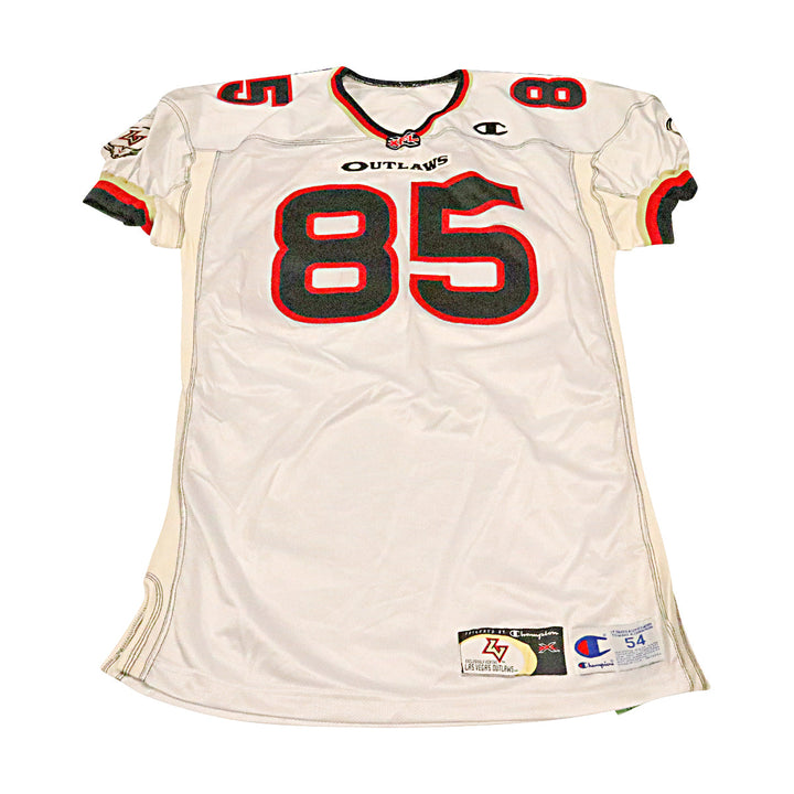 Keiron Las Vegas Outlaws 2001 Game Used Away Jersey Size Size 54 +2