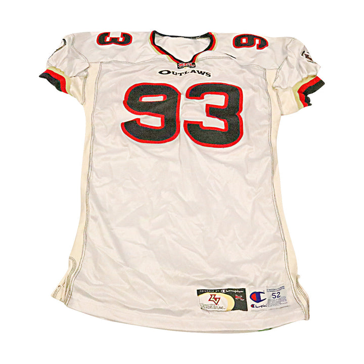 Las Vegas Outlaws 2001 #93 Team Issued Away Jersey Size 52 +2