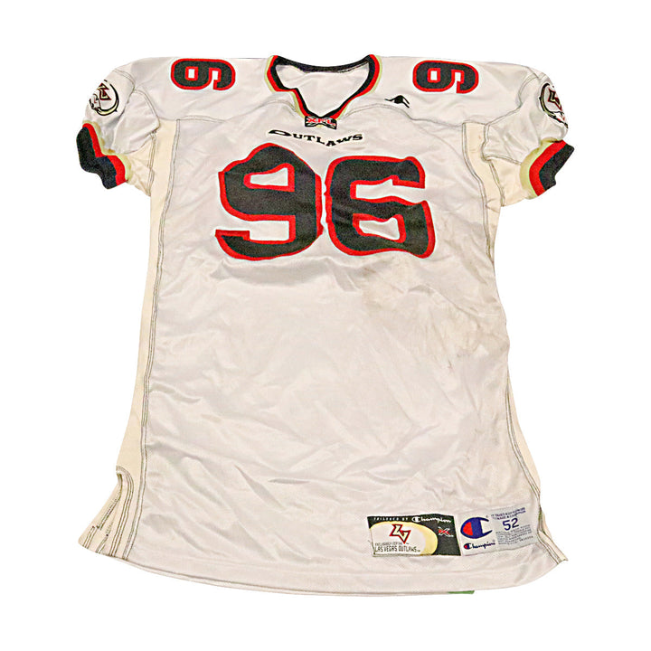 Las Vegas Outlaws 2001 #96 Team Issued Away Jersey Size 52 +2