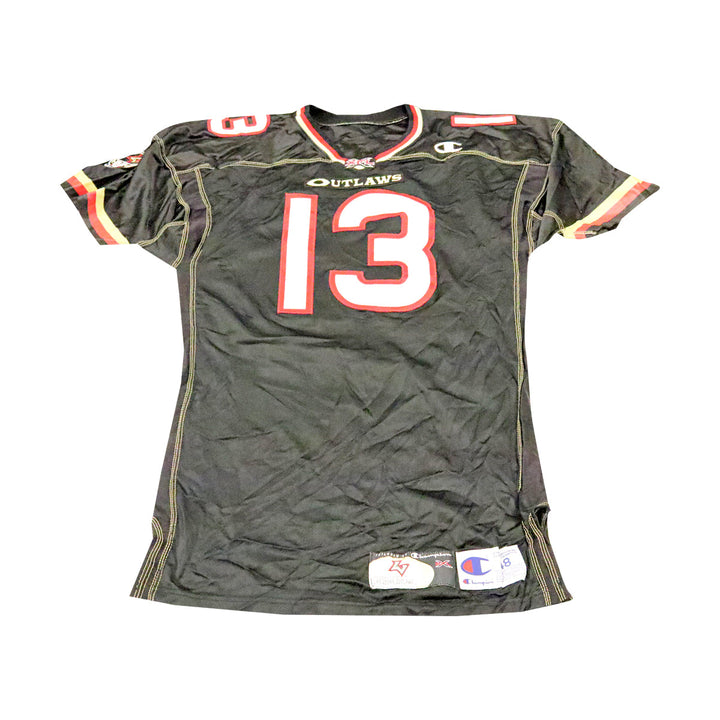 Jim Ballard Las Vegas Outlaws 2001 Game Used Home Jersey Size 48 +2