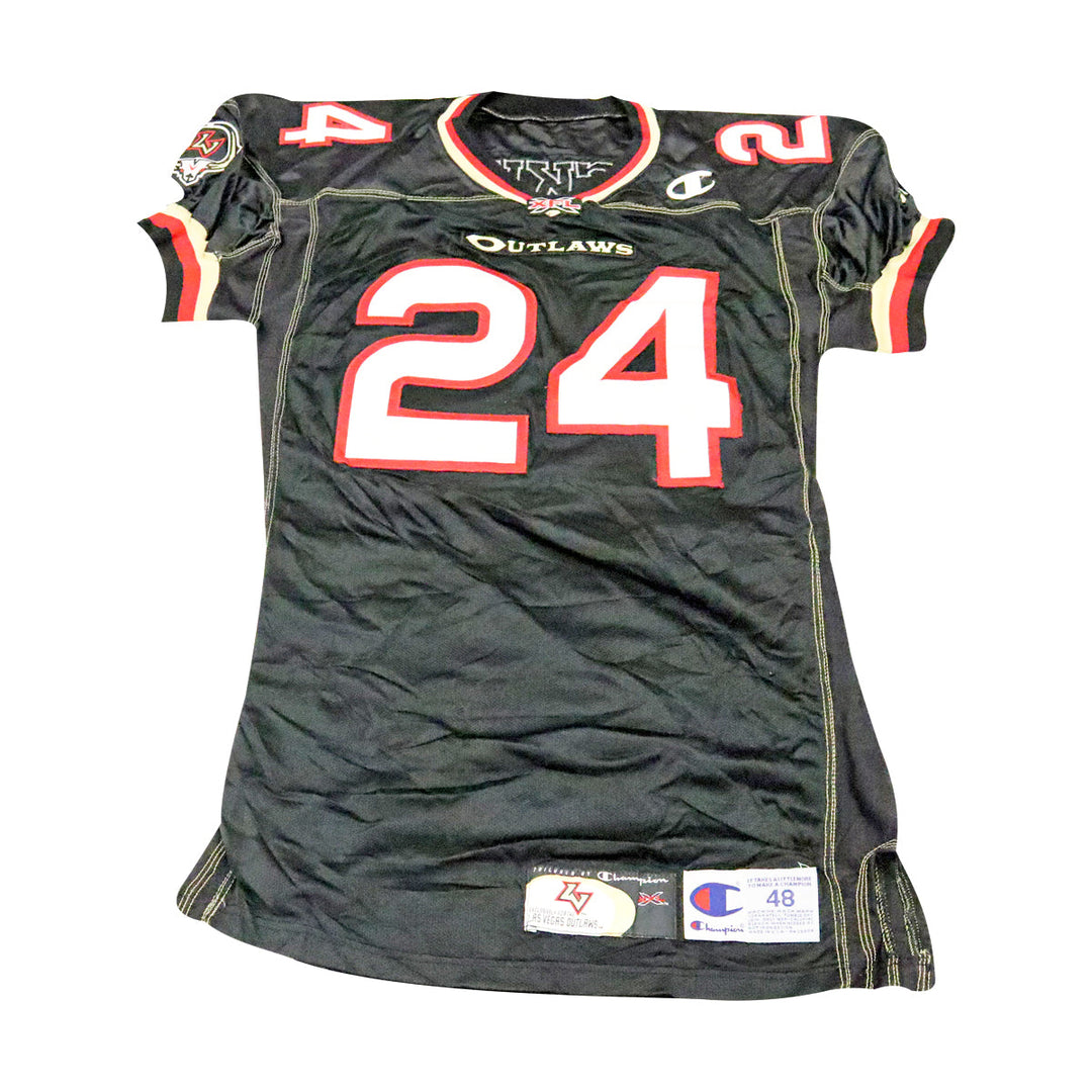 Kory Blackwell Las Vegas Outlaws 2001 Game Used Home Jersey Size 48 +2