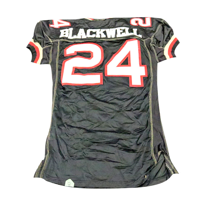 Kory Blackwell Las Vegas Outlaws 2001 Game Used Home Jersey Size 48 +2