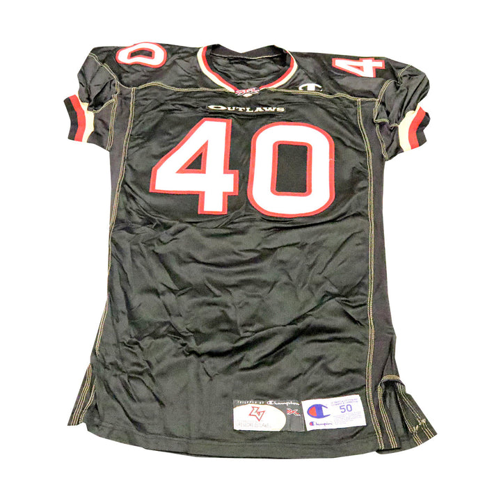 Las Vegas Outlaws 2001 #40 Team Issued Home Jersey Size 50 +2